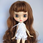 再746※単品※白のふんわりかぼちゃパンツ※ブライスアウトフィット※1/6ドール服