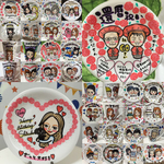 父の日のプリントにオーダーメイドお皿