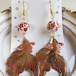 金魚のピアス、イヤリング