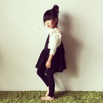 エプロンスカート(black)