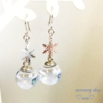 ✨再販✨スノードームみたいなピアス／イヤリング