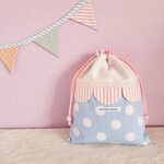 tgfy0220さま専用、パステルなスカラップの給食袋　pastel blue 