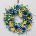 パンジーリース　アーティフィシャルフラワー