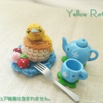 送料無料★編みぐるみミニミニインコ&ホットケーキイヤホンジャック