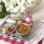 hand made ミニチュア　ドールハウス　懐かしい　昭和の給食
