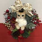 茶トラ猫さんのクリスマスリース