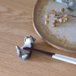 飾れる猫さんの箸置き　