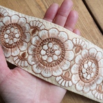 1mカット済み【インド刺繍リボン】シルク　刺繍リボン   【アイボリー】