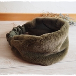 ＊　ファーヘアバンド（カーキ）　＊