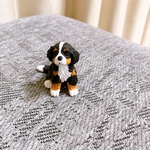 バーニーズマウンテンドッグ　ミニチュア　犬　置物　粘土　フィギュア　