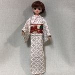 ジェニー・Momoko　オフホワイト・七宝つなぎ
