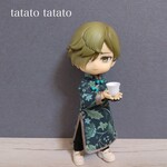 ロングチャイナ(グリーンフラワー)＋餃子バッグのセット