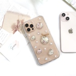 Flower Dome ﾟ.*❁押し花スマホケース  全機種 Android Xperia クリア iPhone13 iPhone14 スマホカバー 韓国 iPhone16