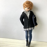 ワッフルニットジャケット☆リカちゃんブライスの洋服(ドール服)黒