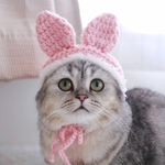 ピンクのうさぎちゃん帽子 