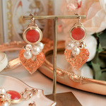 デザフェス新作＊Orange jelly　イヤリング　ピアス　