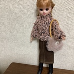 リカちゃん　セーター、スカート、バッグのセット