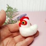 羊毛フェルト　にわとりちゃん 　鳥　アニマル　動物　プレゼント