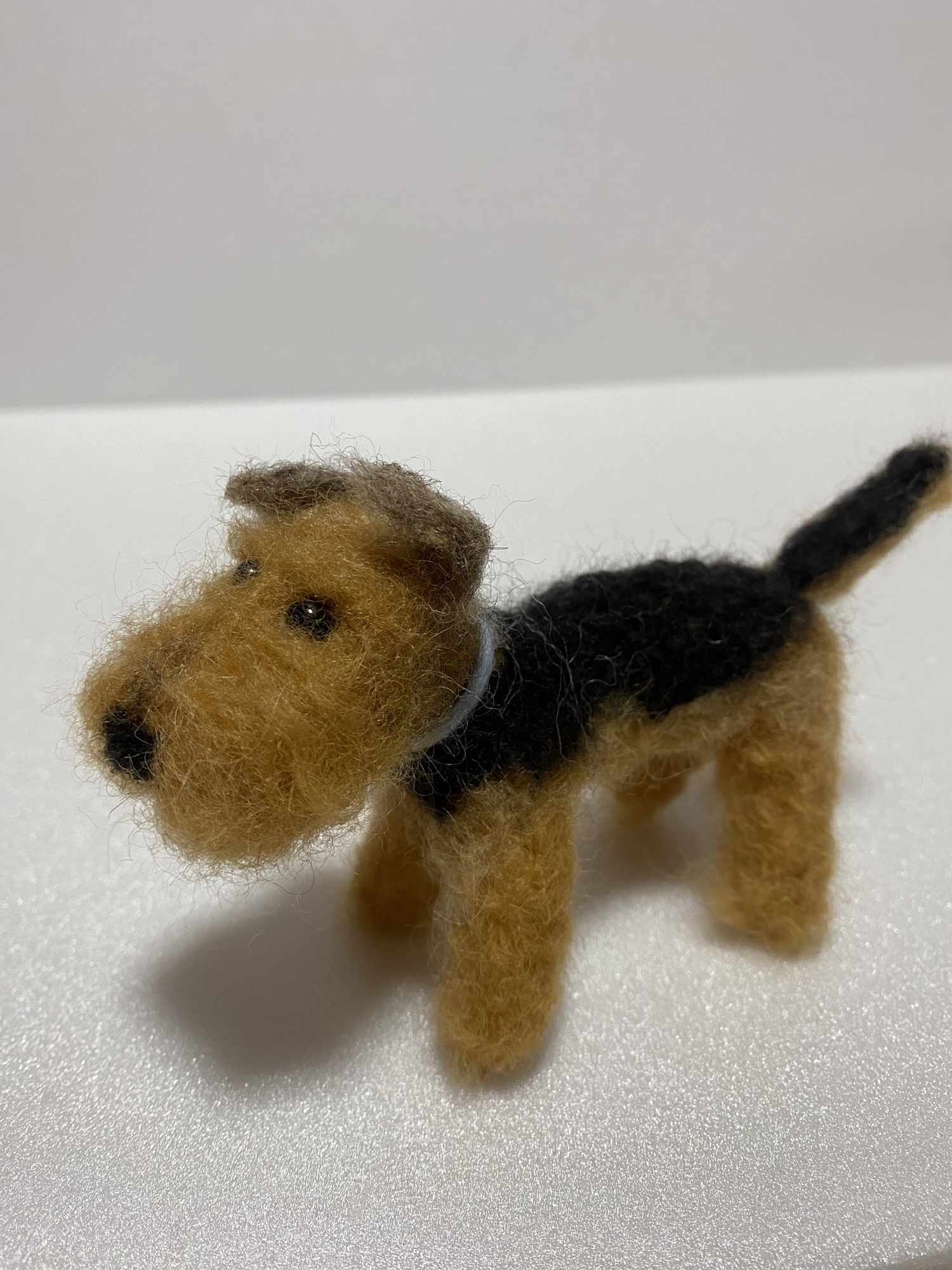 羊毛フェルト くー様オーダー ウェルシュテリア 犬 ハンドメイド