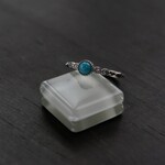 スリーピングビューティーターコイズ　エンベリッシュリング　SILVER925