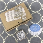 ミナペルホネン ブローチbox  ブローチ2点セット minaperhonen jungle leaf choucho