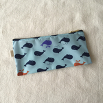 くじらさんいっぱい☆ハミガキポーチ＊ブルー