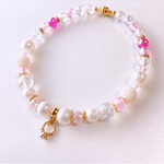 猫の首輪🐈ピンク系ネックレス首輪♡リングチャーム💍