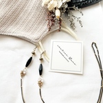 【new】black×べっ甲のマスクチェーン