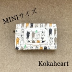 ☆mini☆ウェットティッシュケース☆除菌シートポーチ☆洗濯猫柄☆ノーマル