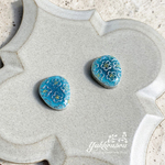 【sale】＊浅葱空の花畑　タイルピアス/イヤリング＊（イヤリング/ピアス選択可）