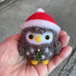 サンタ帽子のフクロウさん