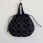 ミナペルホネン タンバリン で作りました巾着バッグ