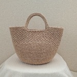 ＜har〇〇様オーダー品＞ナチュラルカラーの麻ひもかごバッグ