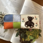 🧸felt  de patchworkテディベアのペンケース🧸