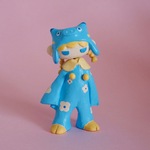 赤べこフィギュア(水色)