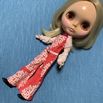 ブライス用パンツルック、オールインワンピンク