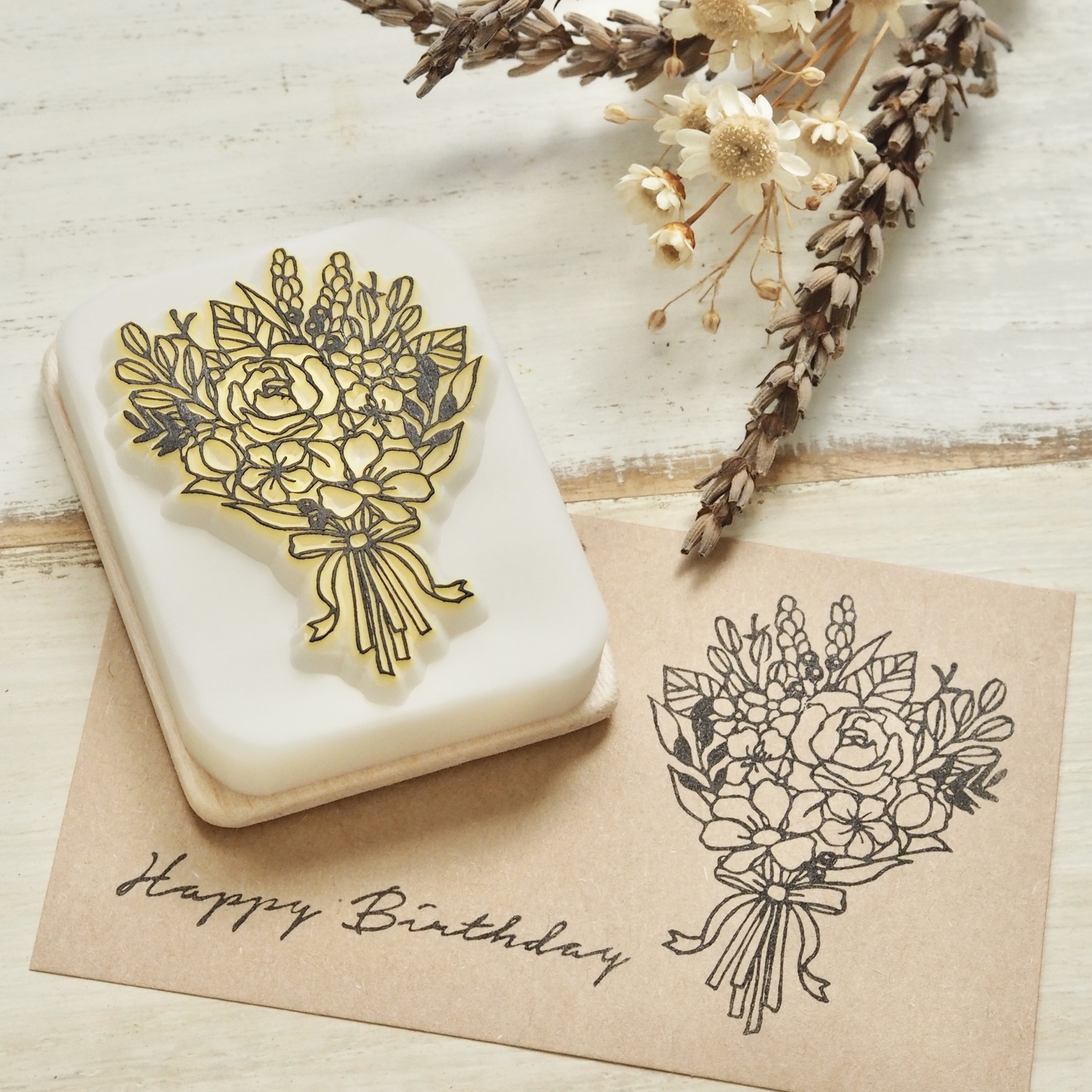 消しゴムはんこ♡ボタニカルブーケ♡ - SAYA0W0SAYA'S GALLERY | minne