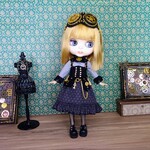 Blythe　ブライスsize☆スチパンコーデd黒
