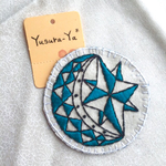 ＊星と三日月の刺繍ワッペン＊