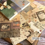 ◉在庫処分SALE◉送料無料【P120-3 コラージュ素材】海外紙モノ　デザインペーパー　手帳　ジャンクジャーナル　スクラップ