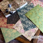 送料無料【P120-4 コラージュ素材】海外紙モノ　デザインペーパー　手帳　ジャンクジャーナル　スクラップ