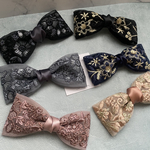 インド刺繍 選べる「ふわっとレースのインド刺繍リボン・シンプルorゴールド刺繍」黒 ブラック グレー シルバー ピンク くすみピンク ネイビー 紺 バレッタ ヘアクリップ ポニーフック ヘアゴム