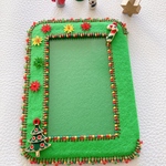 トレカケース　トレカケースデコ　クリスマス🎄　ビーズ刺繍