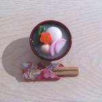 ＊ミニチュア＊関西風お雑煮＊