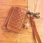 オーダー品 キーケース ヌメ革キャメル