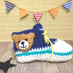 可愛いクマ付♡ベビーシューズ