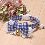 猫首輪🌸花モチーフ