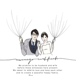 【専用出品】【似顔絵入り】ウェディングツリー　結婚証明書【データ納品】
