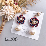 *お花とパールのピアス*【No.206(再販)】