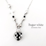 ♟rabbit chess pendant ✵ ラビットチェスの南京錠風ペンダント ロングチェーン アシンメトリー